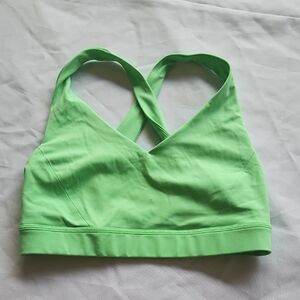 Lululemon Green Cross-Back Sports Top